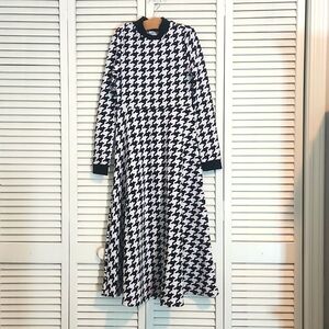 Girls Winter Houndstooth Dress